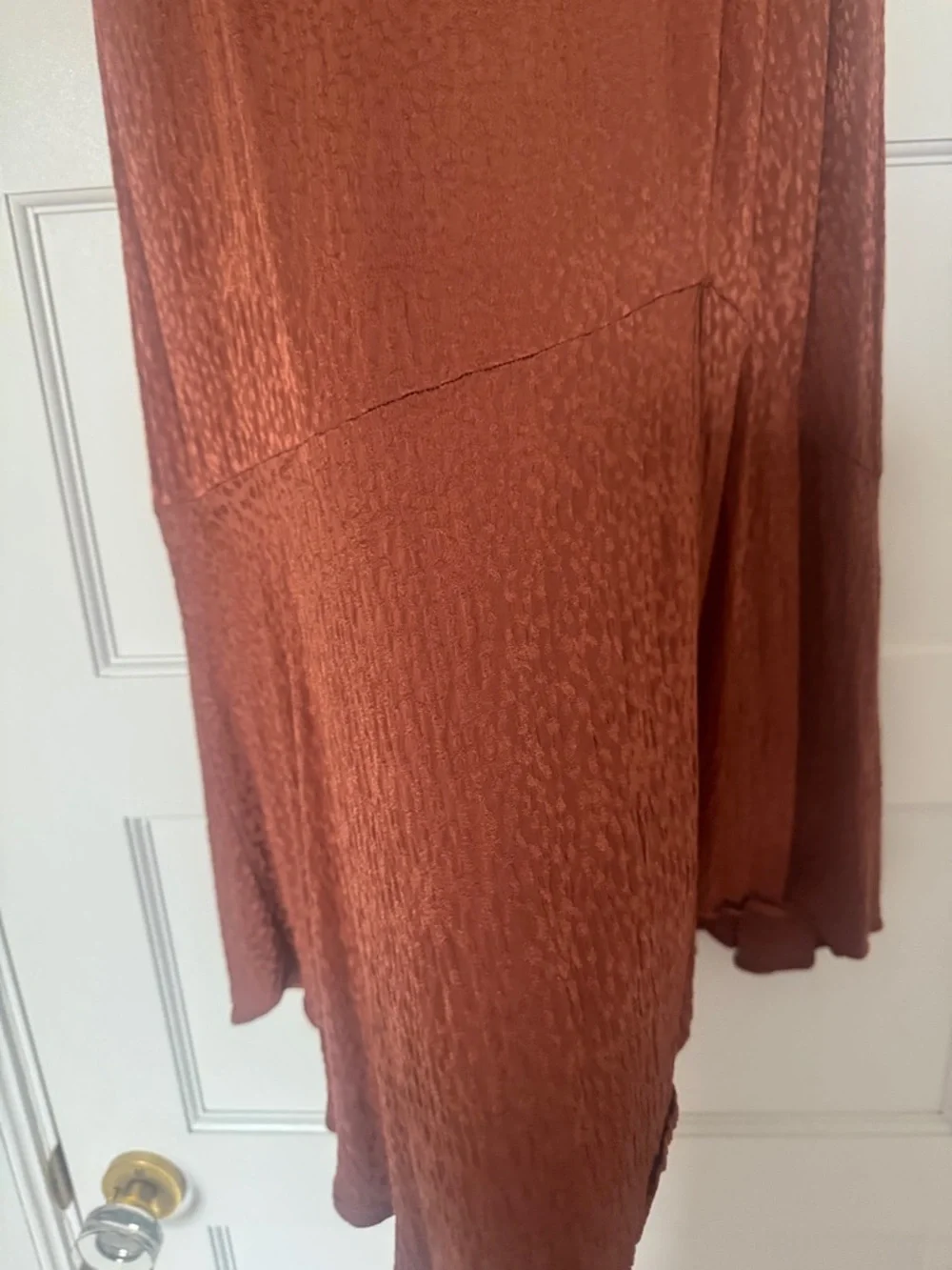 Madewell Flounce Hem Midi Skirt Cheetah Jacquard - Picture 6 of 12